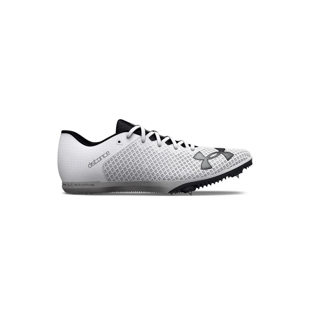 Under‎ Armour Men's Kick Distance 4 Track Spikes, Black/White, Size 13M, 14.5W